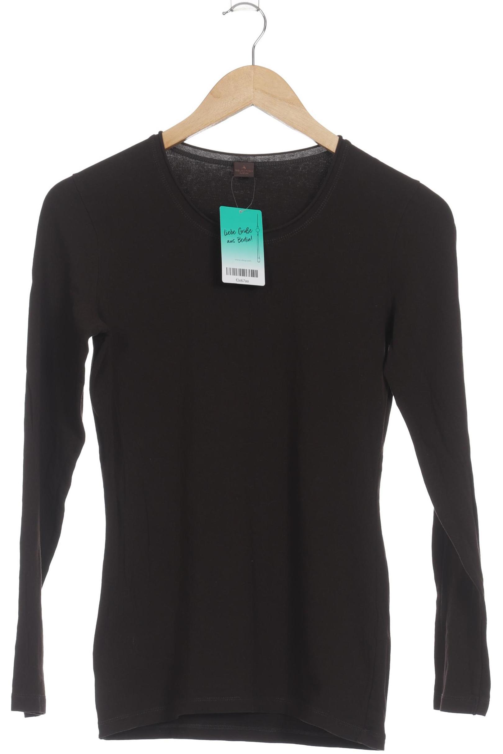 

s.Oliver Selection Damen Langarmshirt, braun, Gr. 38