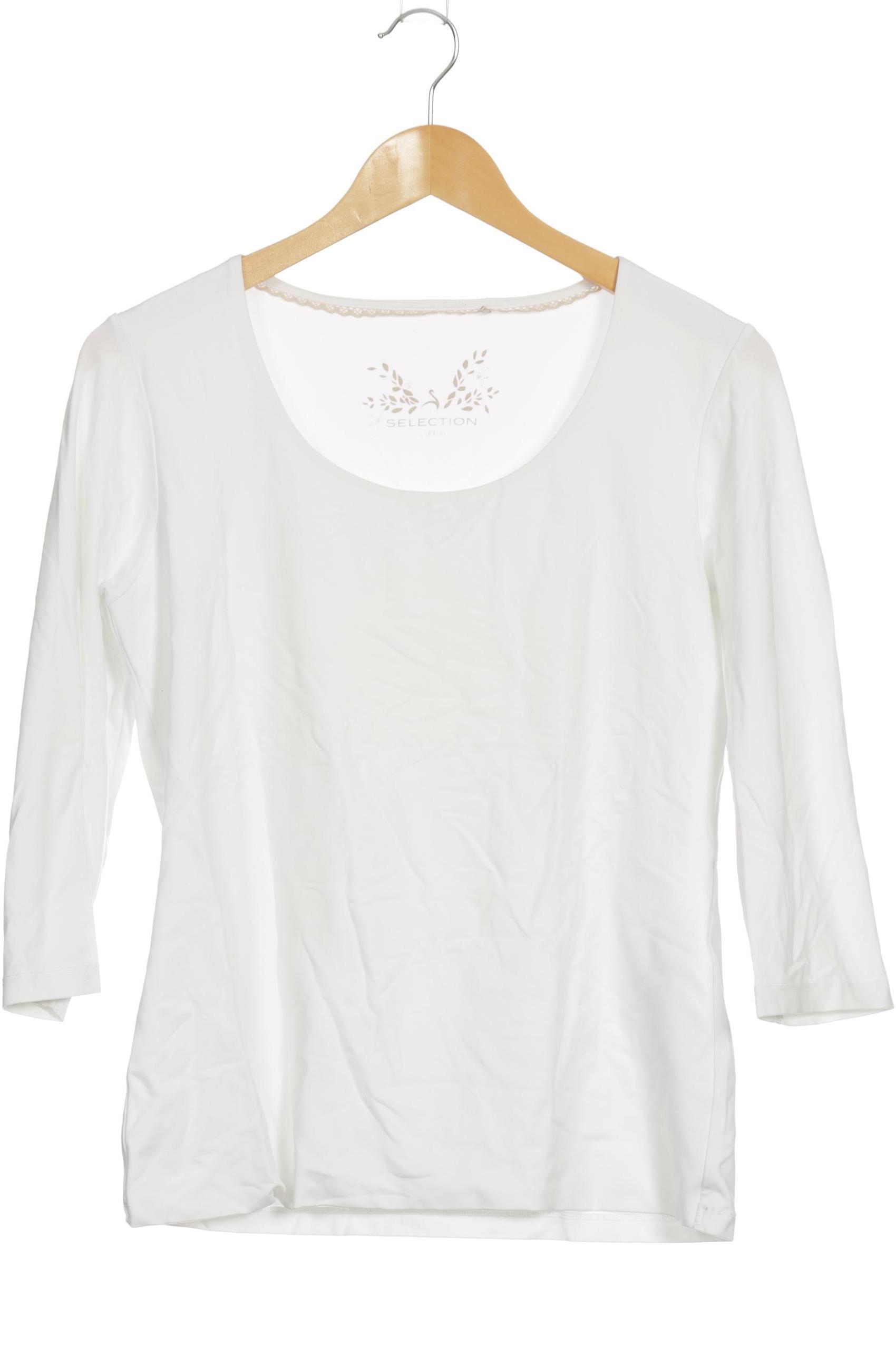 

s.Oliver Selection Damen T-Shirt, weiß, Gr. 42