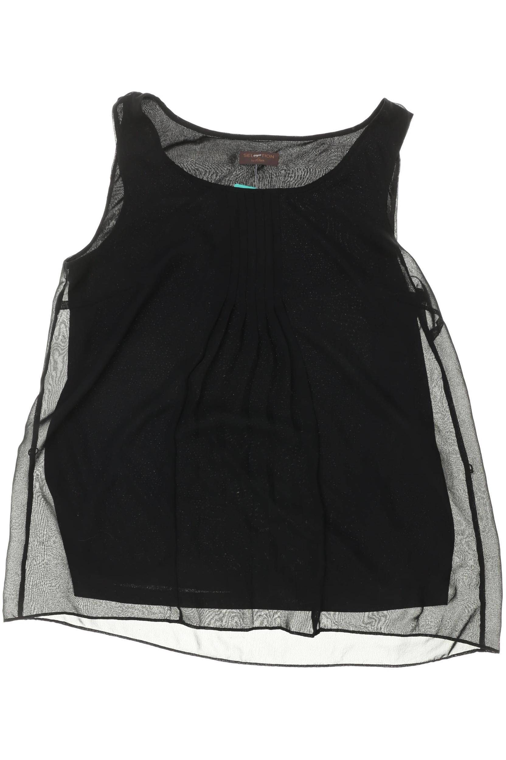 

s.Oliver Selection Damen Top, schwarz, Gr. 36