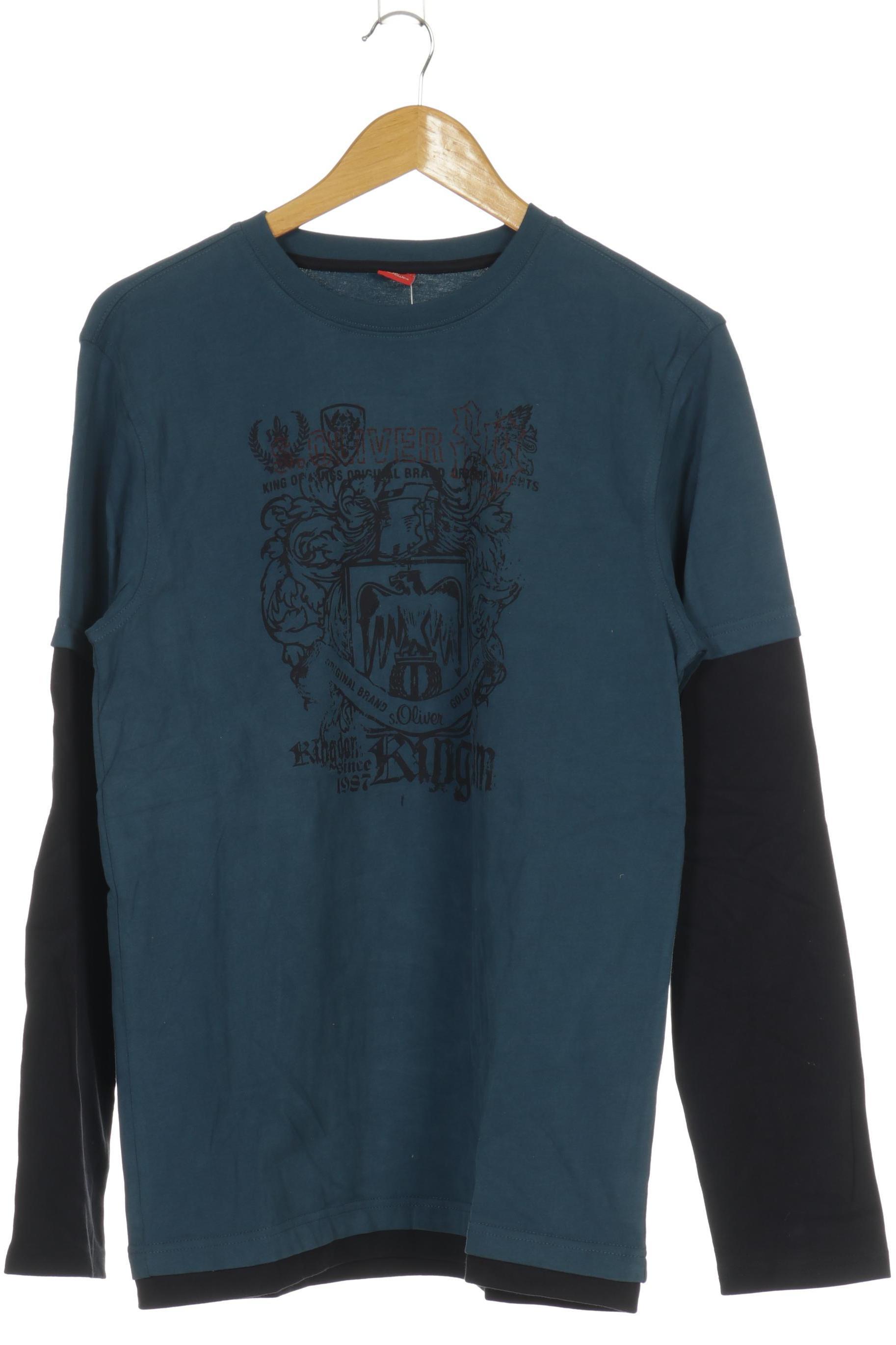 Thumbnail - s.Oliver Selection Herren Langarmshirt, blau, Gr.