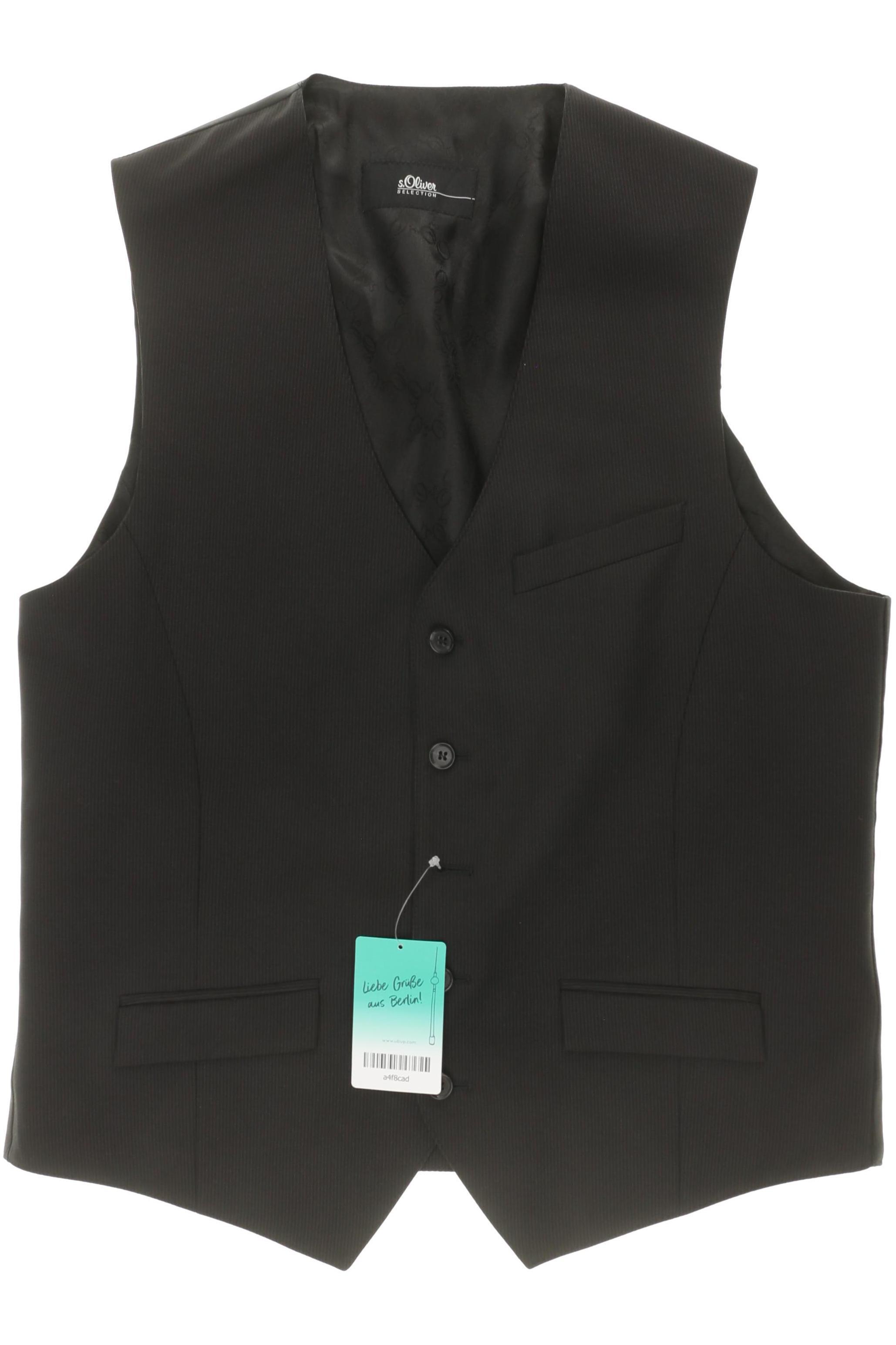 Thumbnail - s.Oliver Selection Herren Weste, schwarz, Gr.