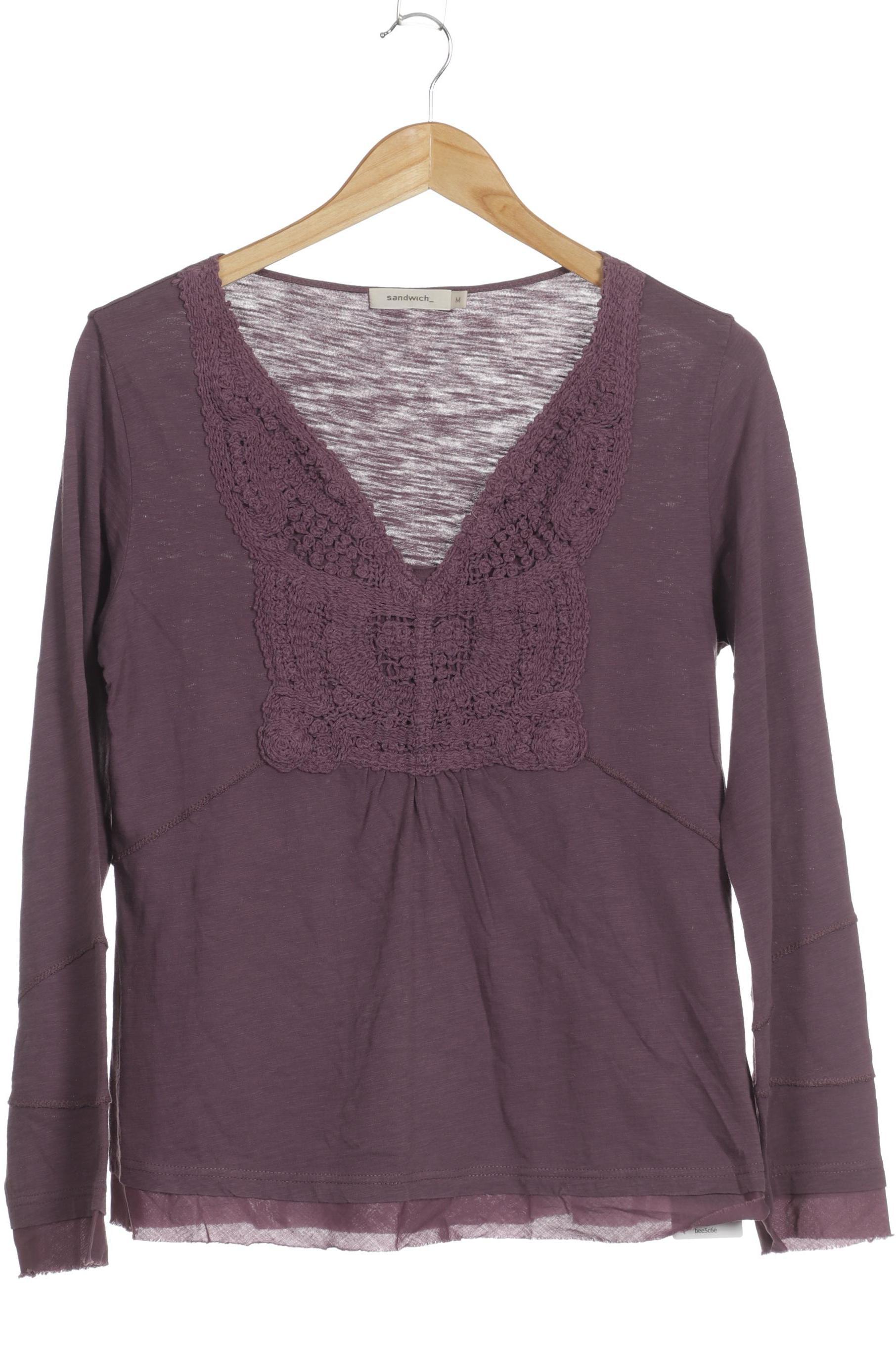 

sandwich_ Damen Langarmshirt, lila, Gr.