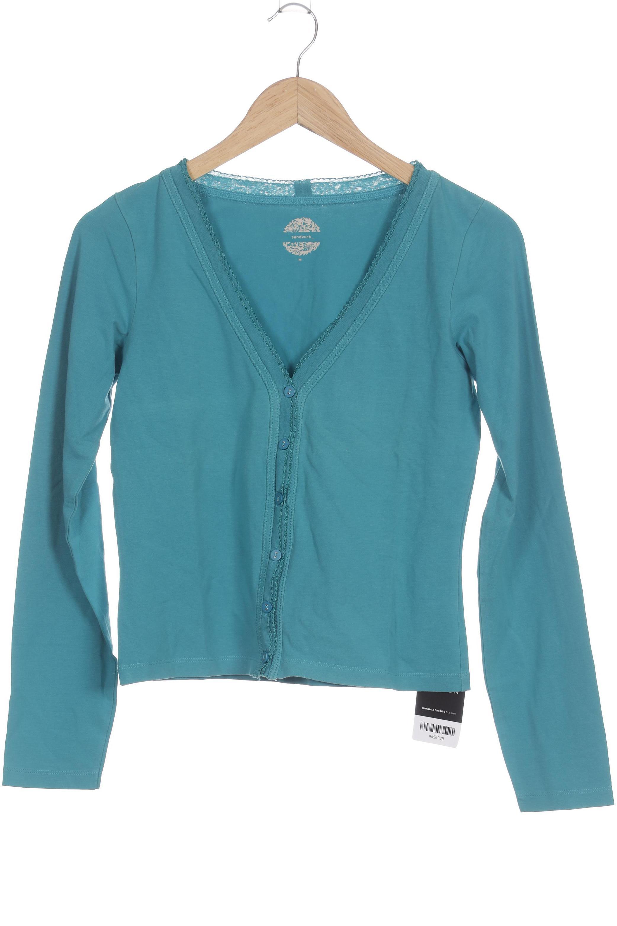 

sandwich_ Damen Strickjacke, türkis, Gr.