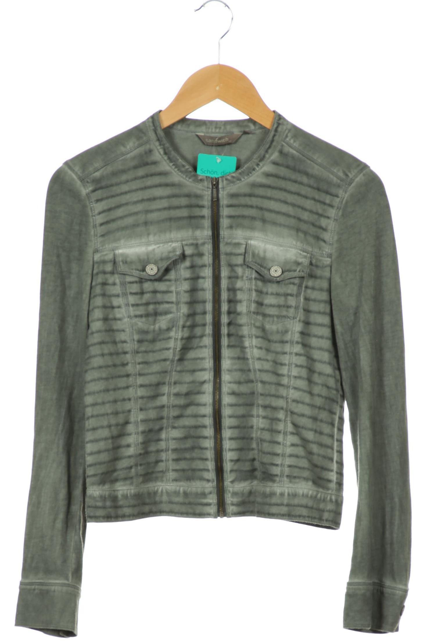 

sandwich_ Damen Strickjacke, grün, Gr. 36