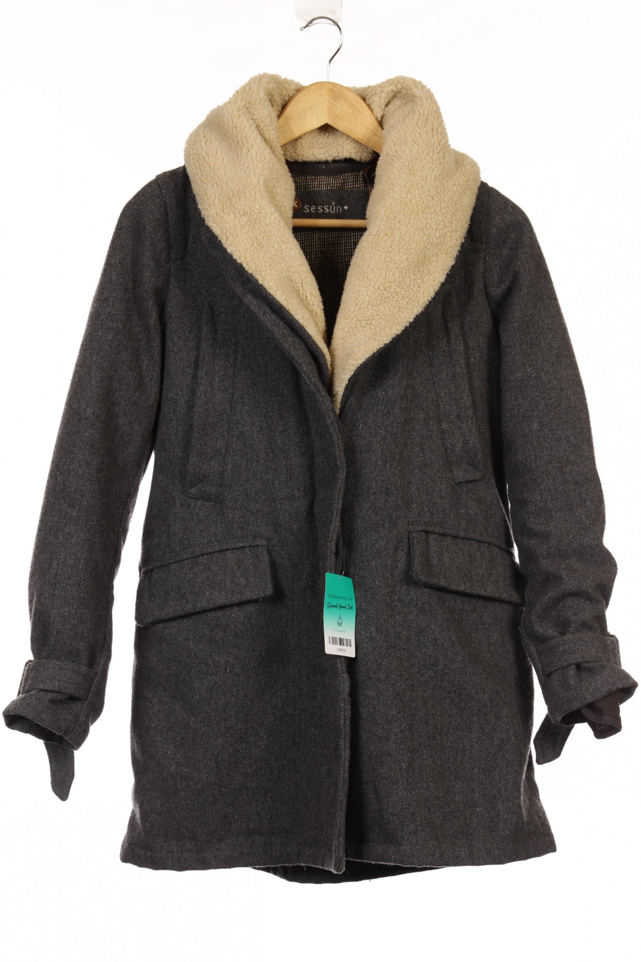 

sessun Damen Mantel, grau, Gr.