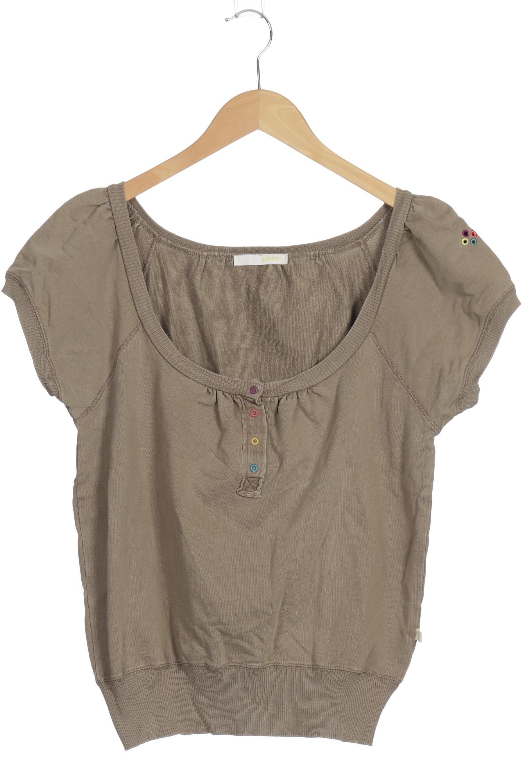 

sessun Damen T-Shirt, braun, Gr.