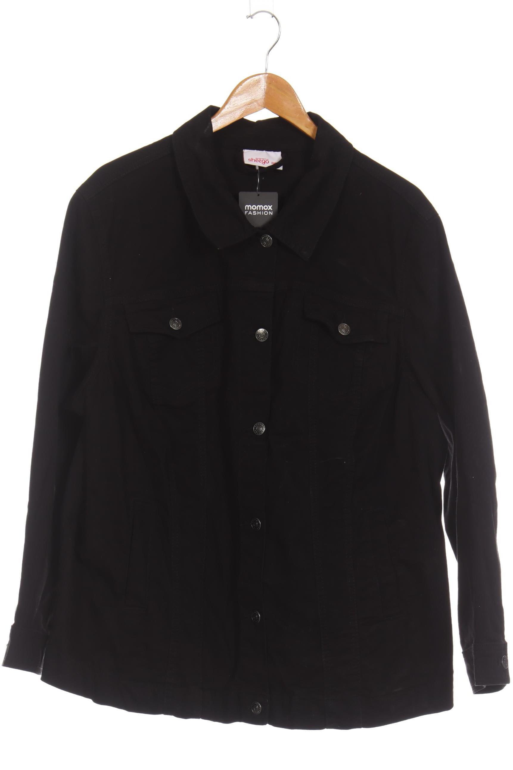 

sheego Damen Jacke, schwarz, Gr. 52