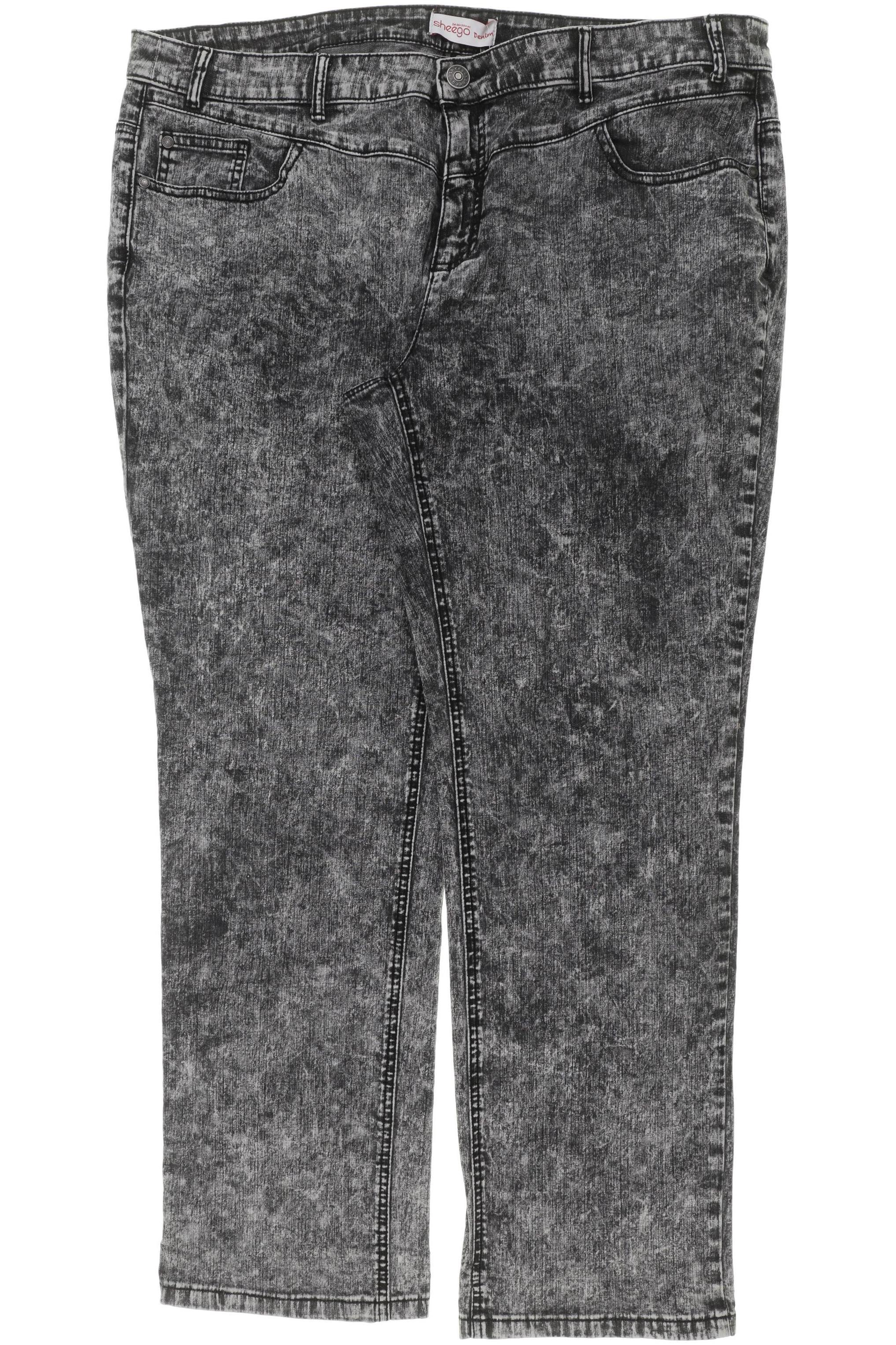 

sheego Damen Jeans, grau, Gr. 50