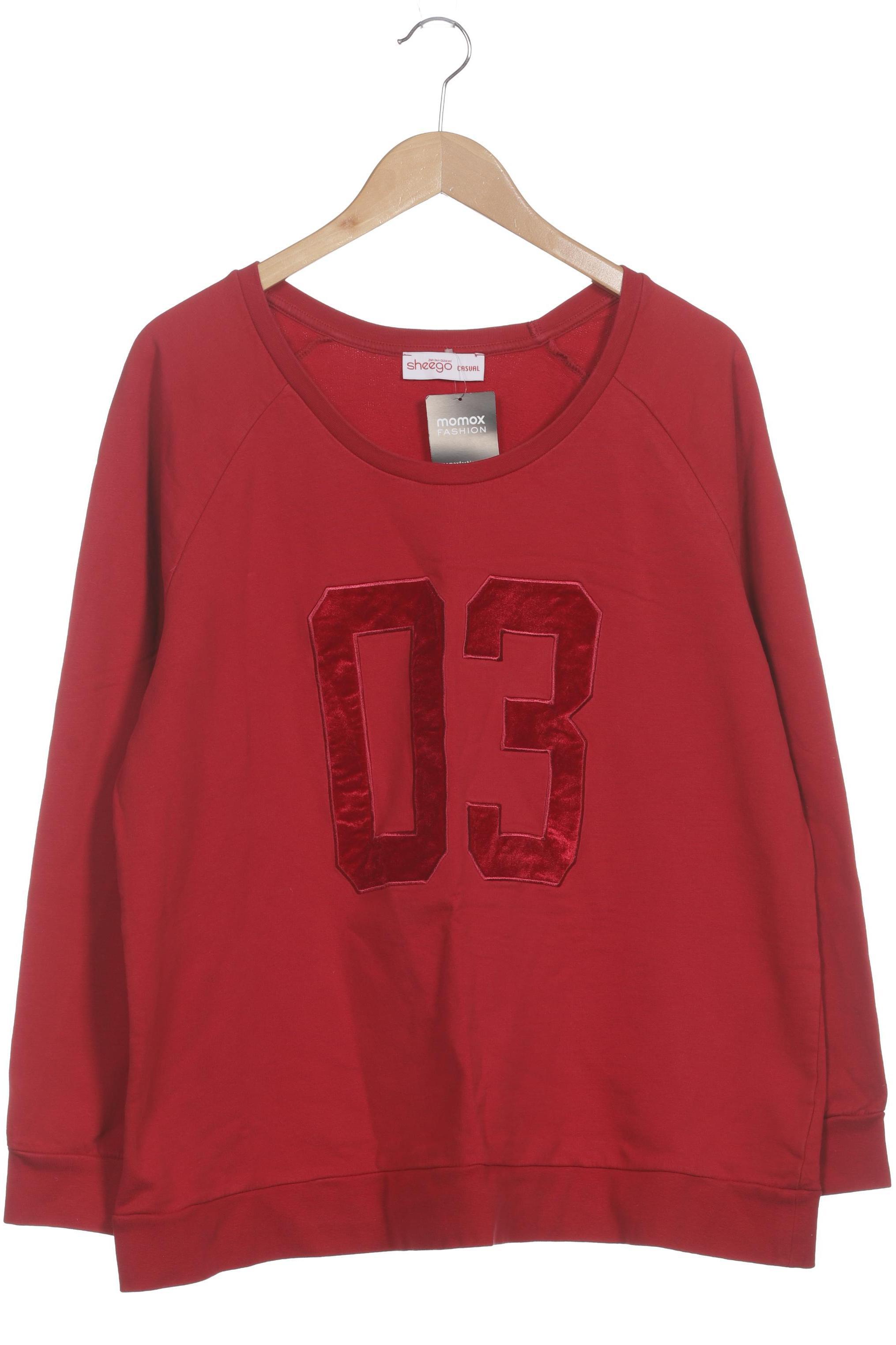 

sheego Damen Sweatshirt, rot, Gr. 48