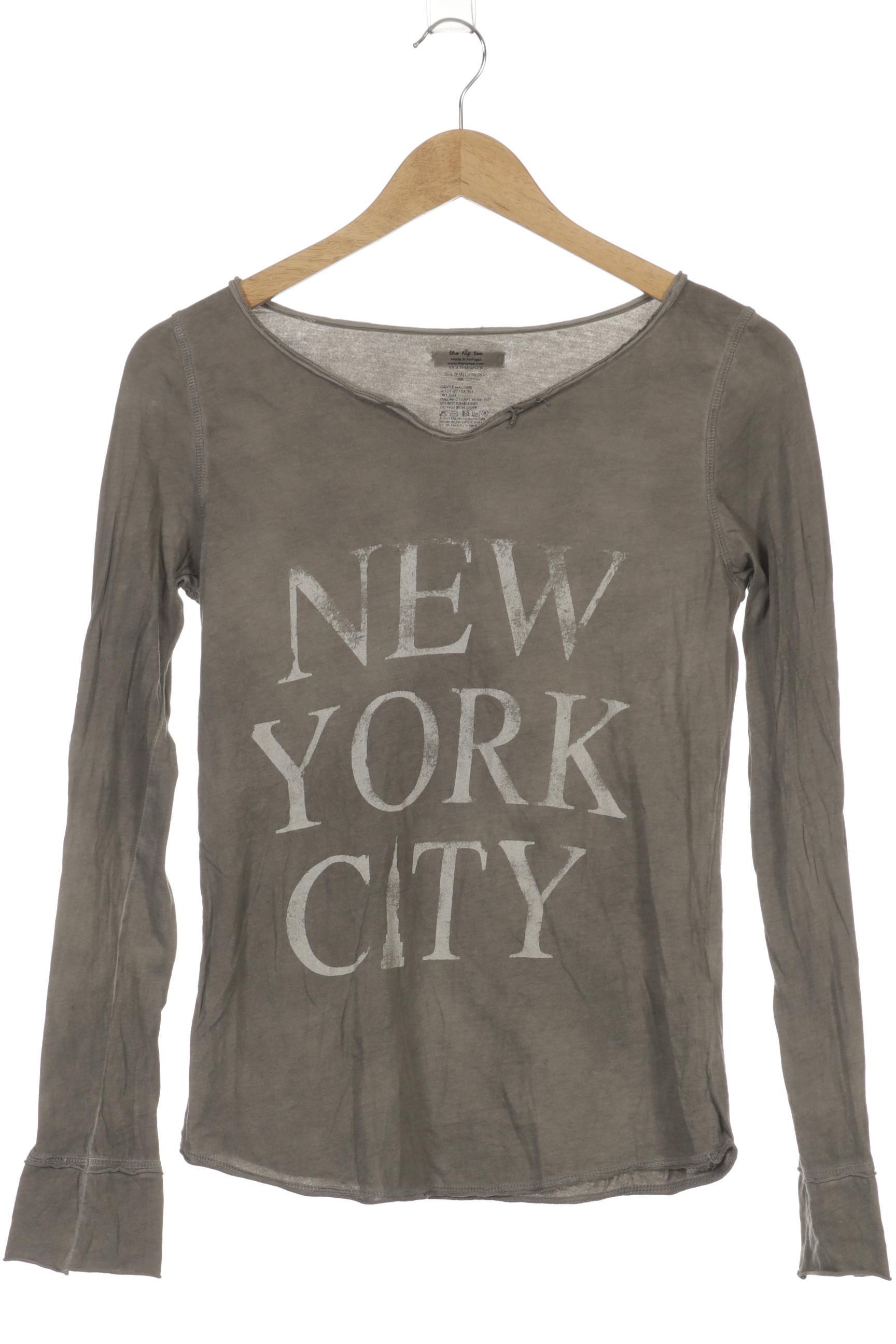 

the hip tee Damen Langarmshirt, grau, Gr.