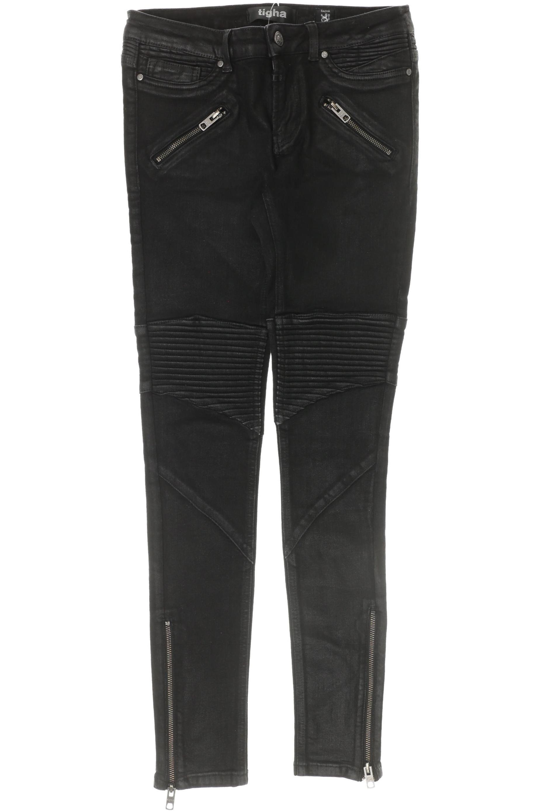 

tigha Damen Jeans, schwarz, Gr. 27