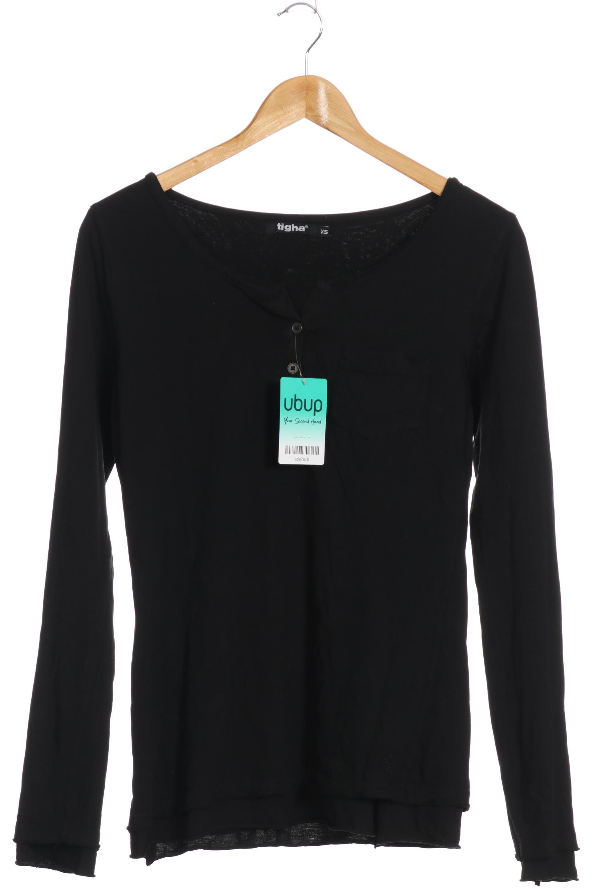 

tigha Damen Langarmshirt, schwarz, Gr.