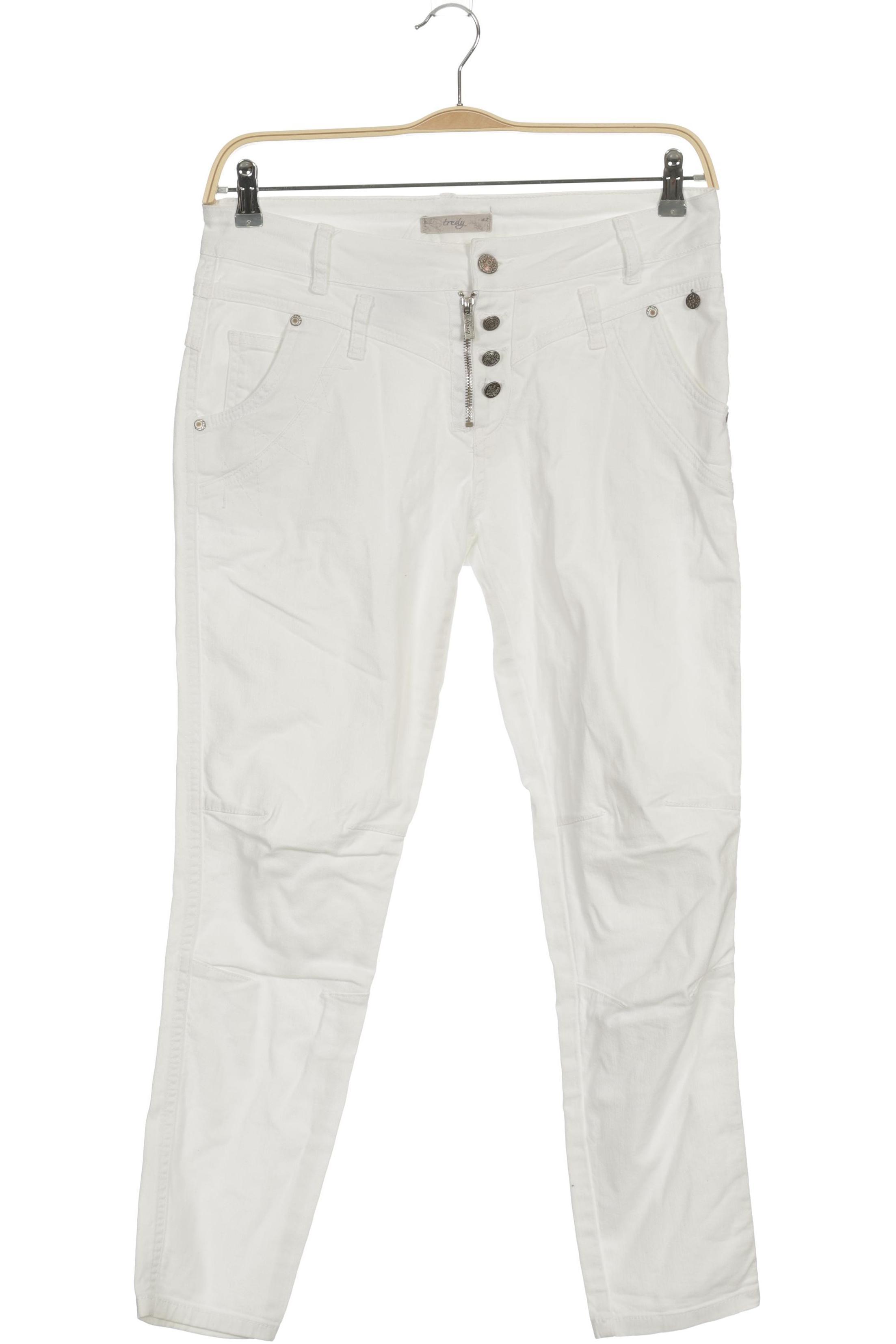 

tredy Damen Jeans, weiß, Gr. 42