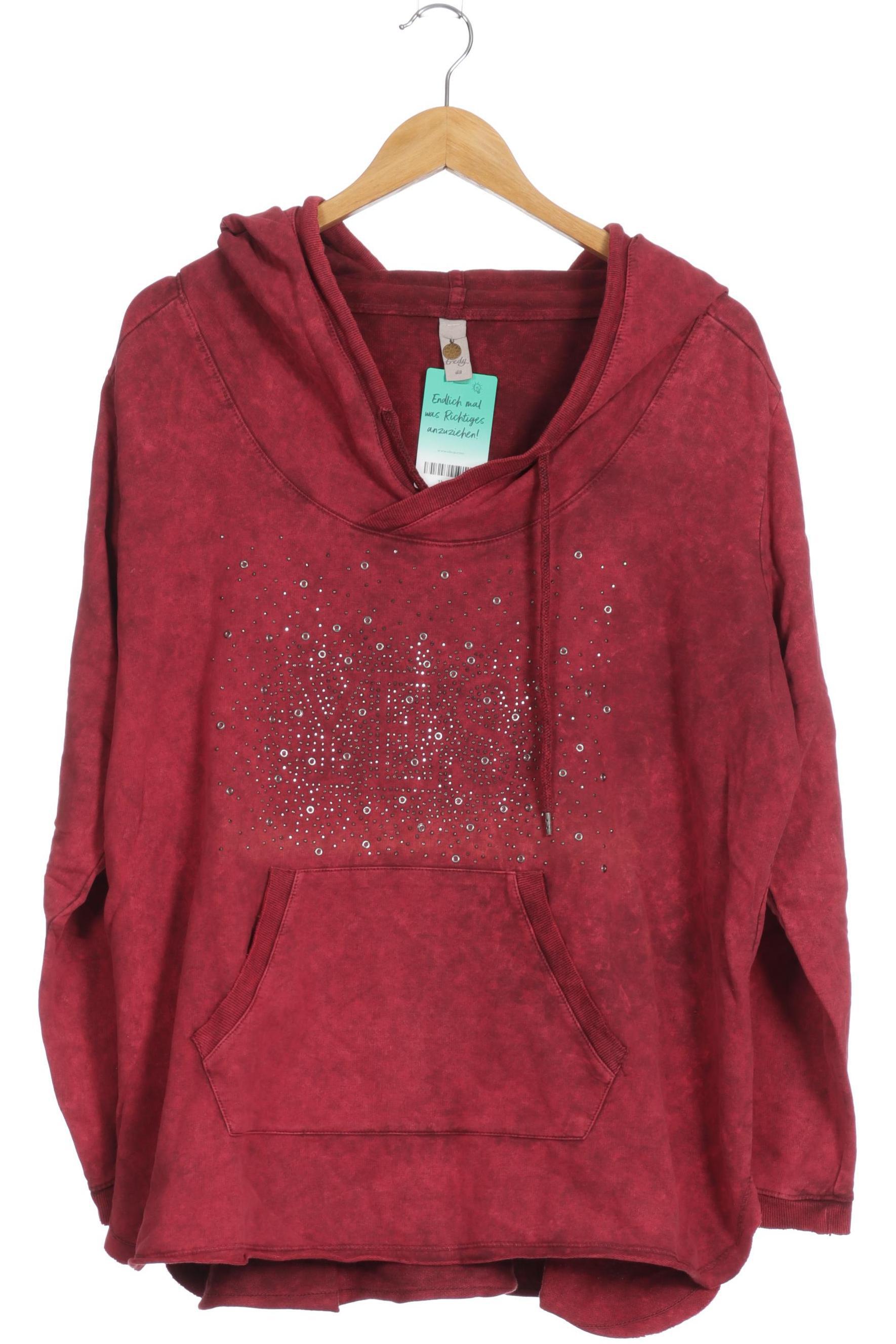 

tredy Damen Kapuzenpullover, rot, Gr. 48