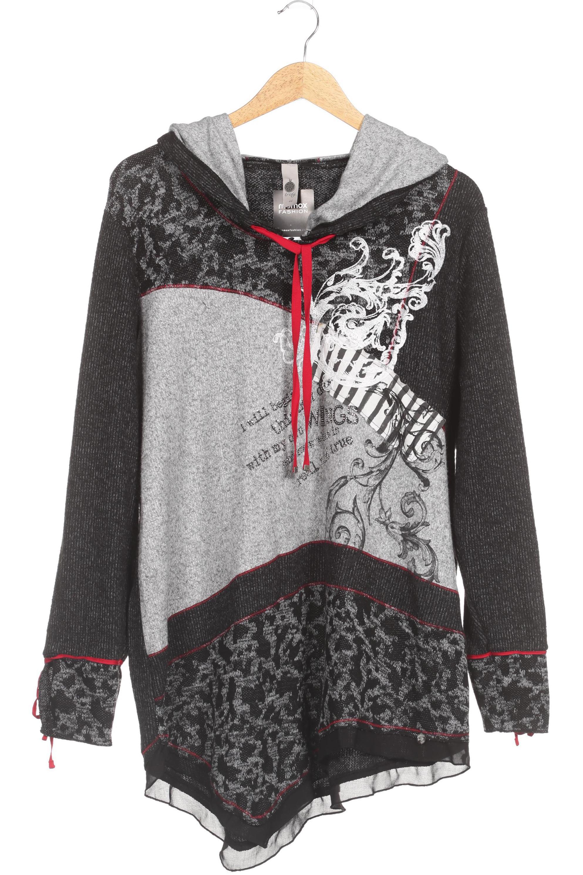 

tredy Damen Kapuzenpullover, grau, Gr. 46