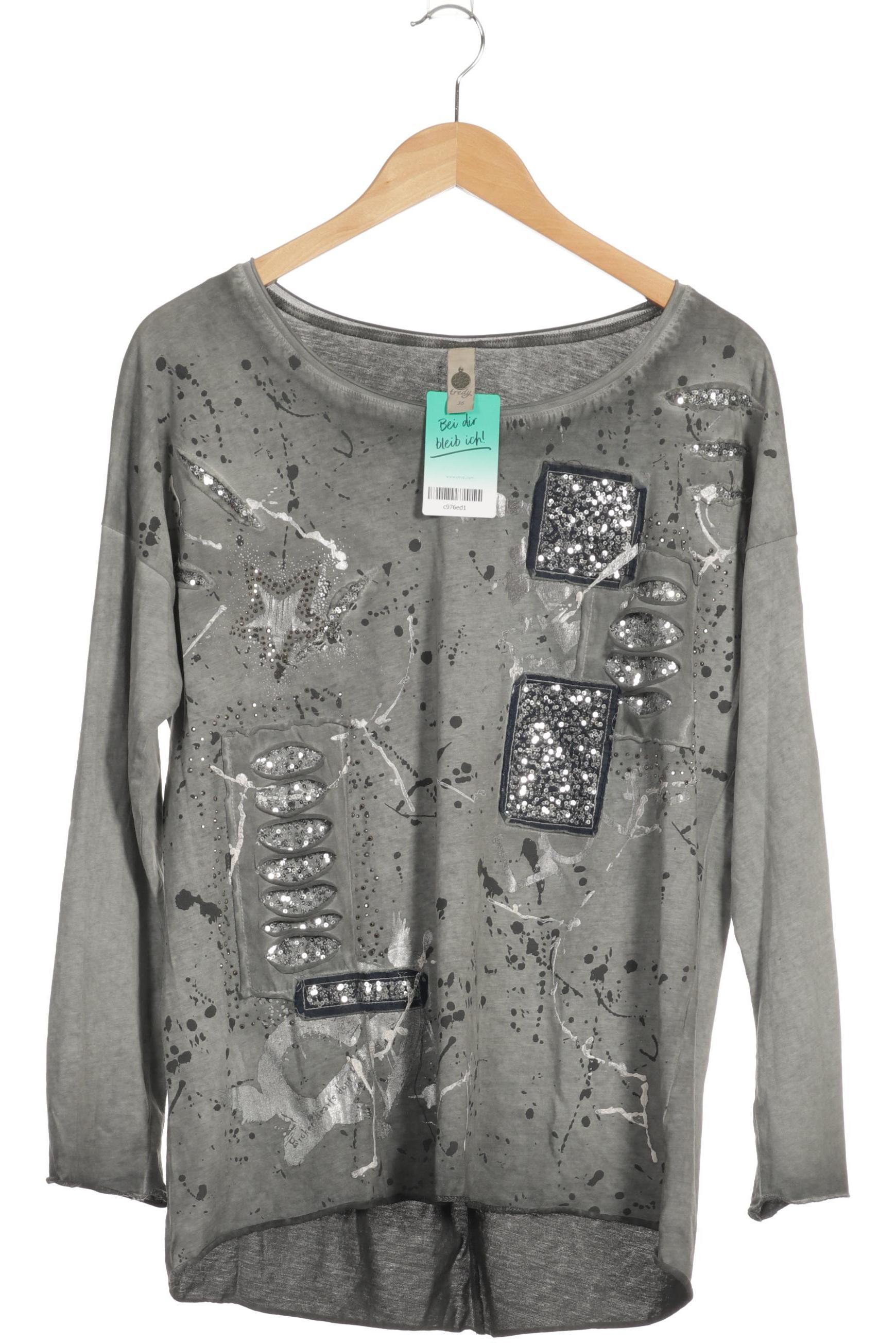 

tredy Damen Langarmshirt, grau, Gr. 36