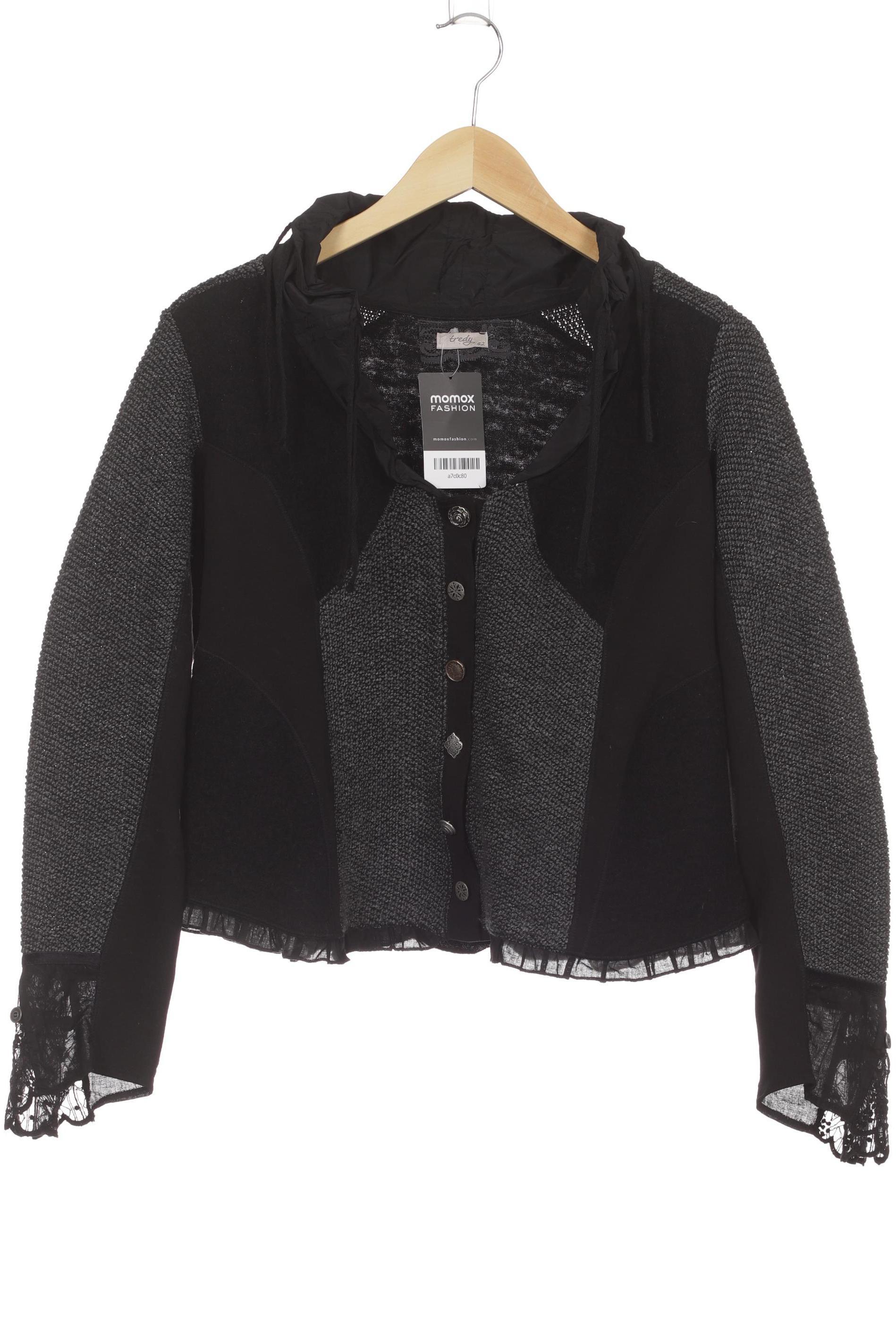 

tredy Damen Strickjacke, schwarz, Gr. 42