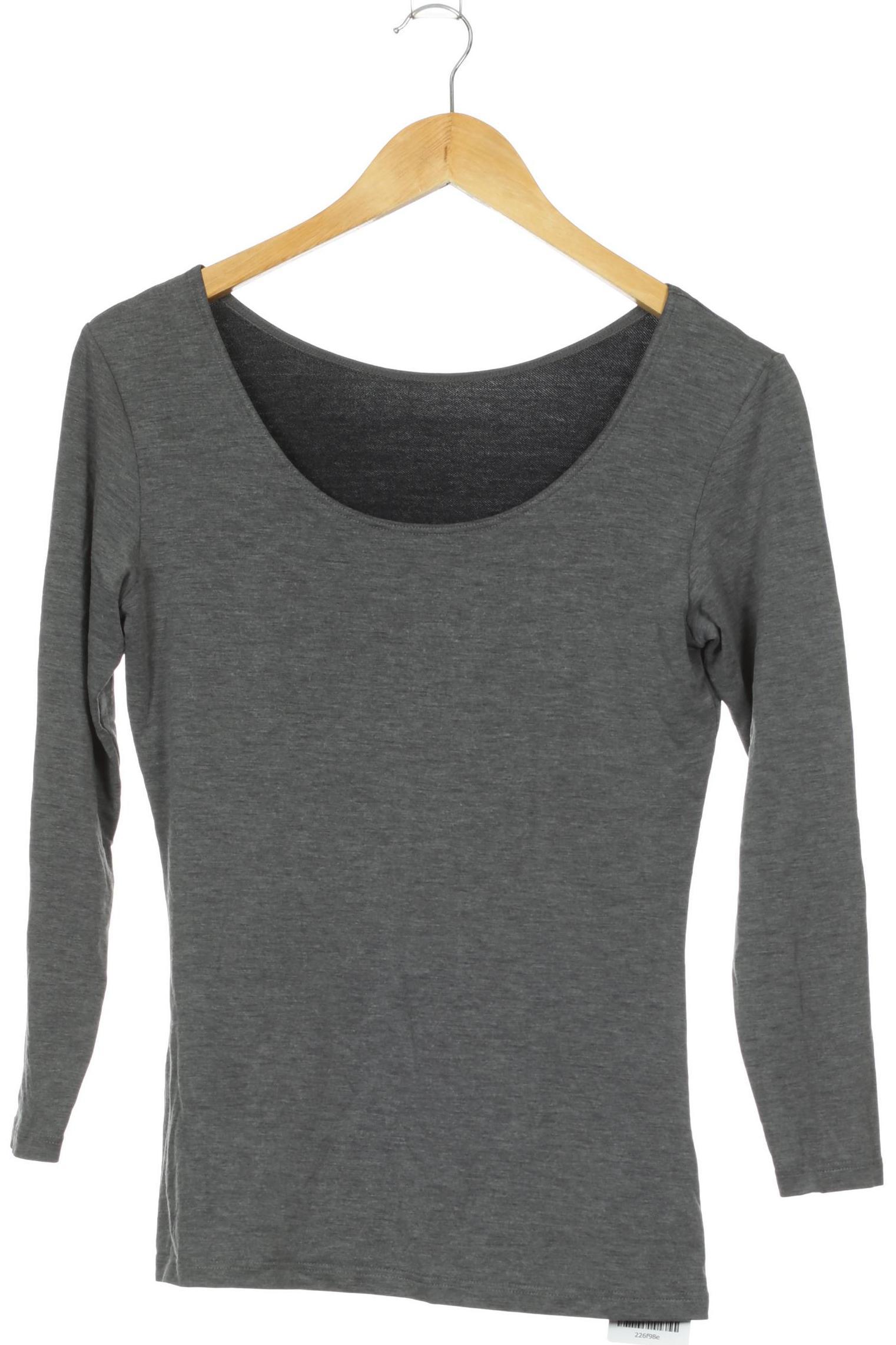 

uniqlo Damen Langarmshirt, grau, Gr.