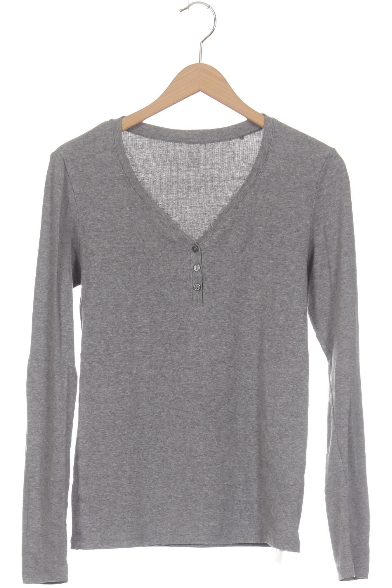 

uniqlo Damen Langarmshirt, grau, Gr.