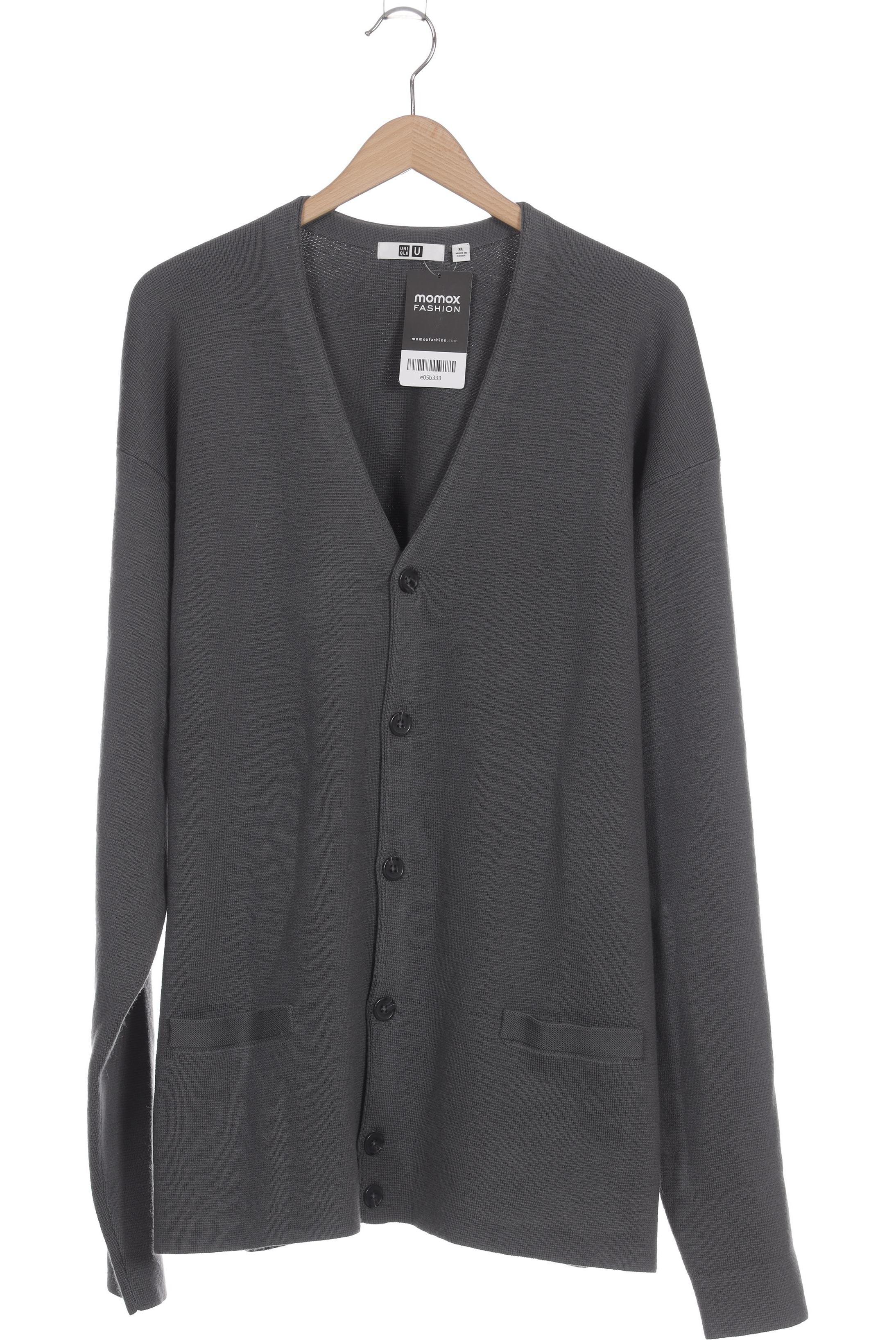 Thumbnail - uniqlo Herren Strickjacke, grau, Gr.