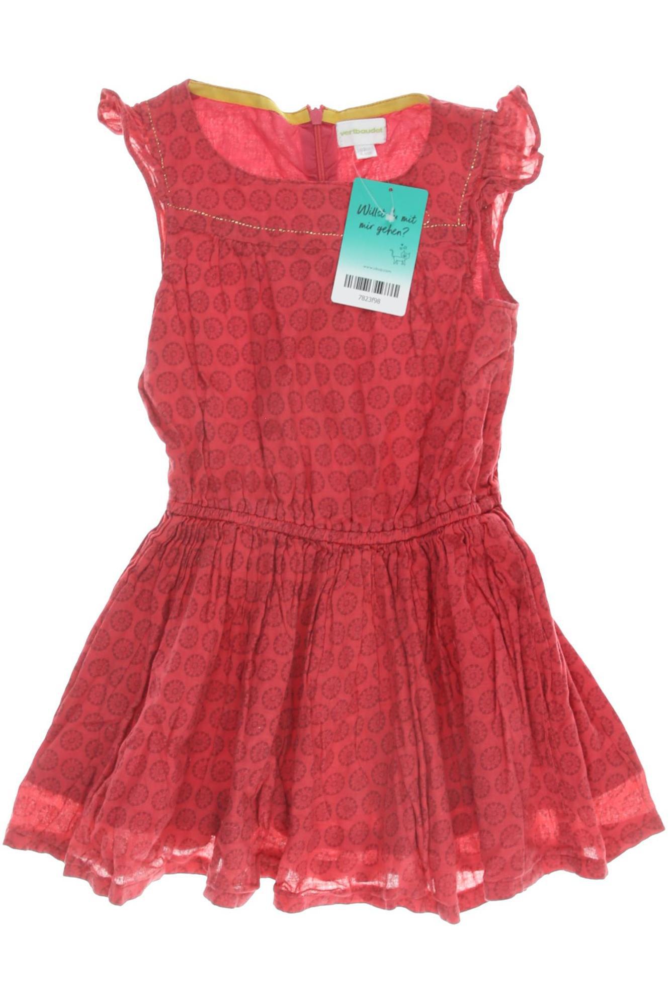 

vertbaudet Mädchen Kleid, rot, Gr. 98