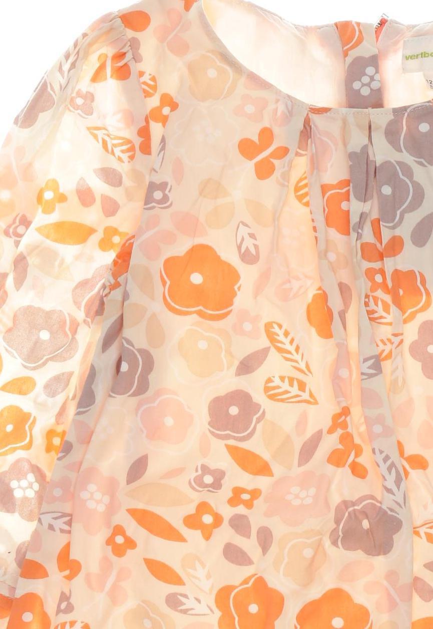 Thumbnail - vertbaudet Mädchen Kleid, beige, Gr. 128