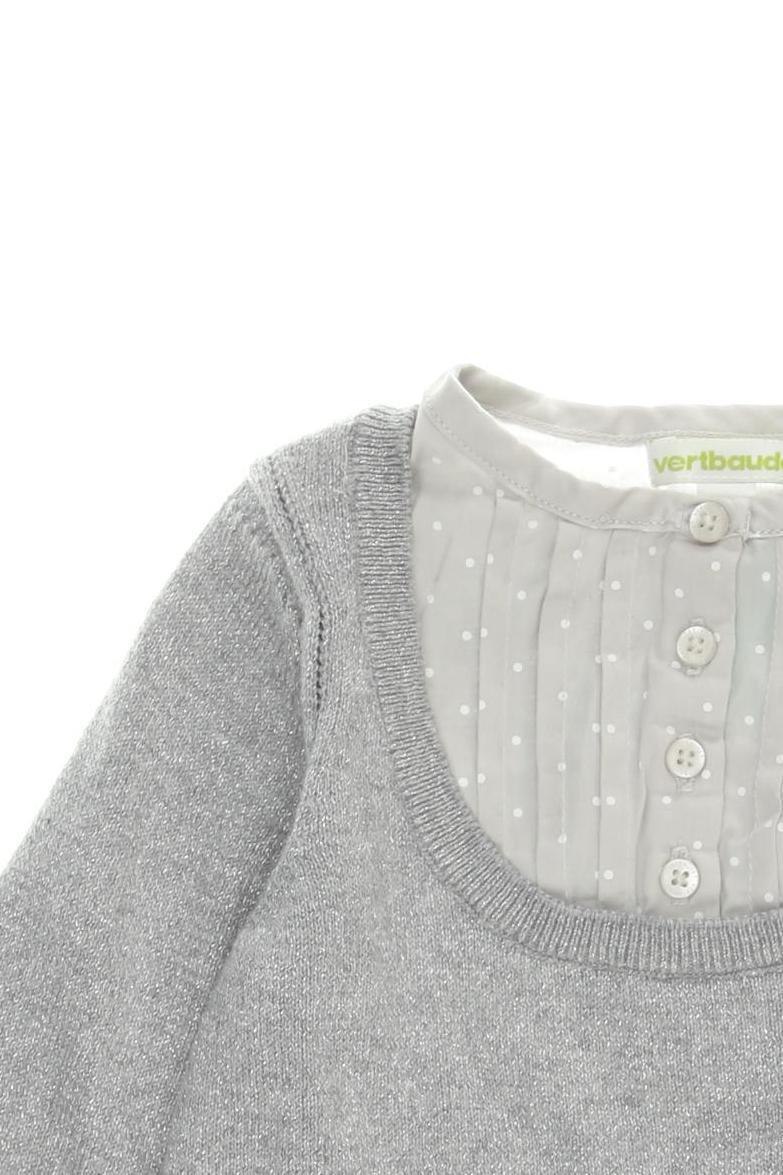 Thumbnail - vertbaudet Mädchen Pullover, grau, Gr. 86