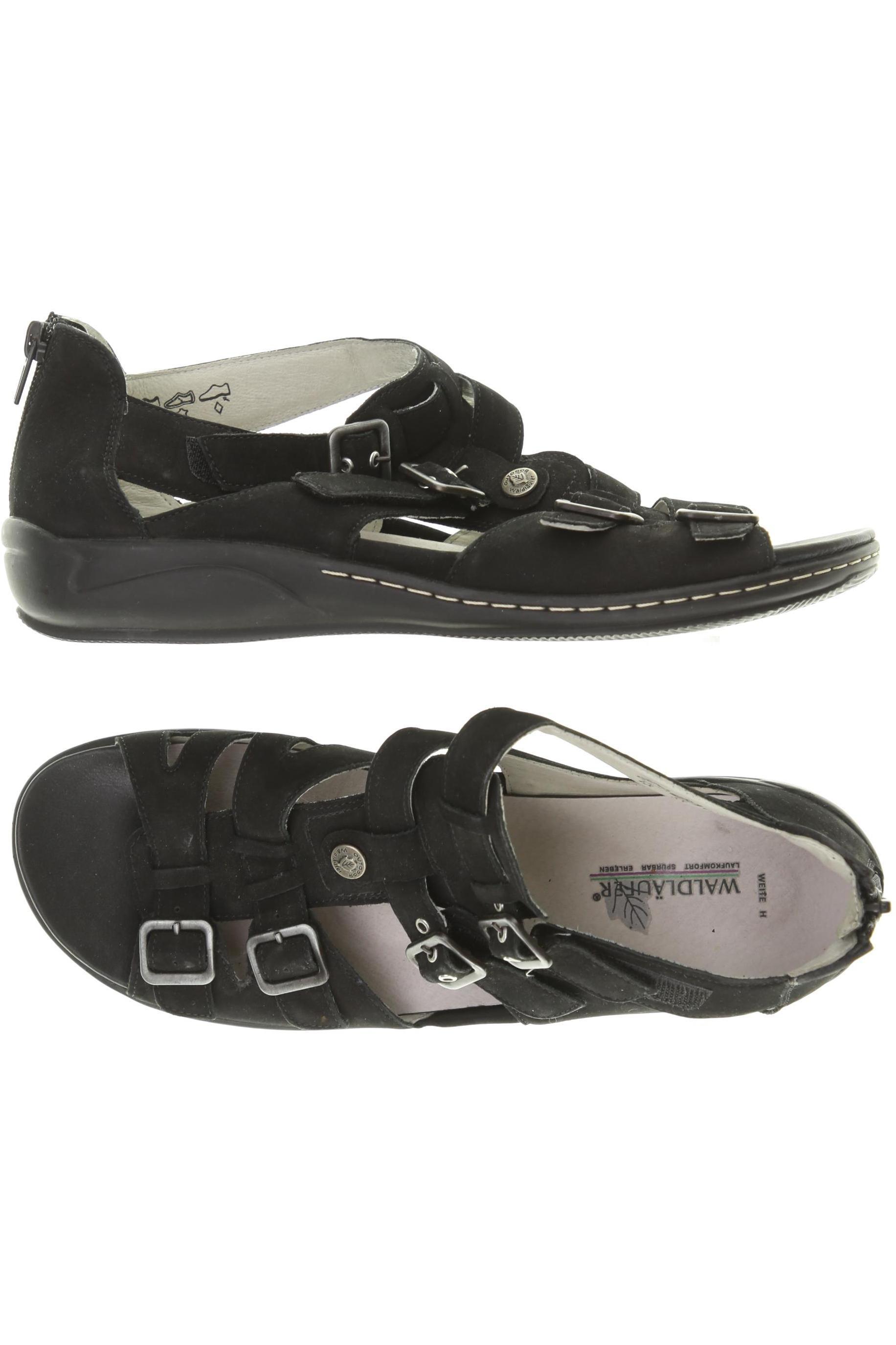 

waldläufer Damen Sandale, schwarz, Gr. 7.5
