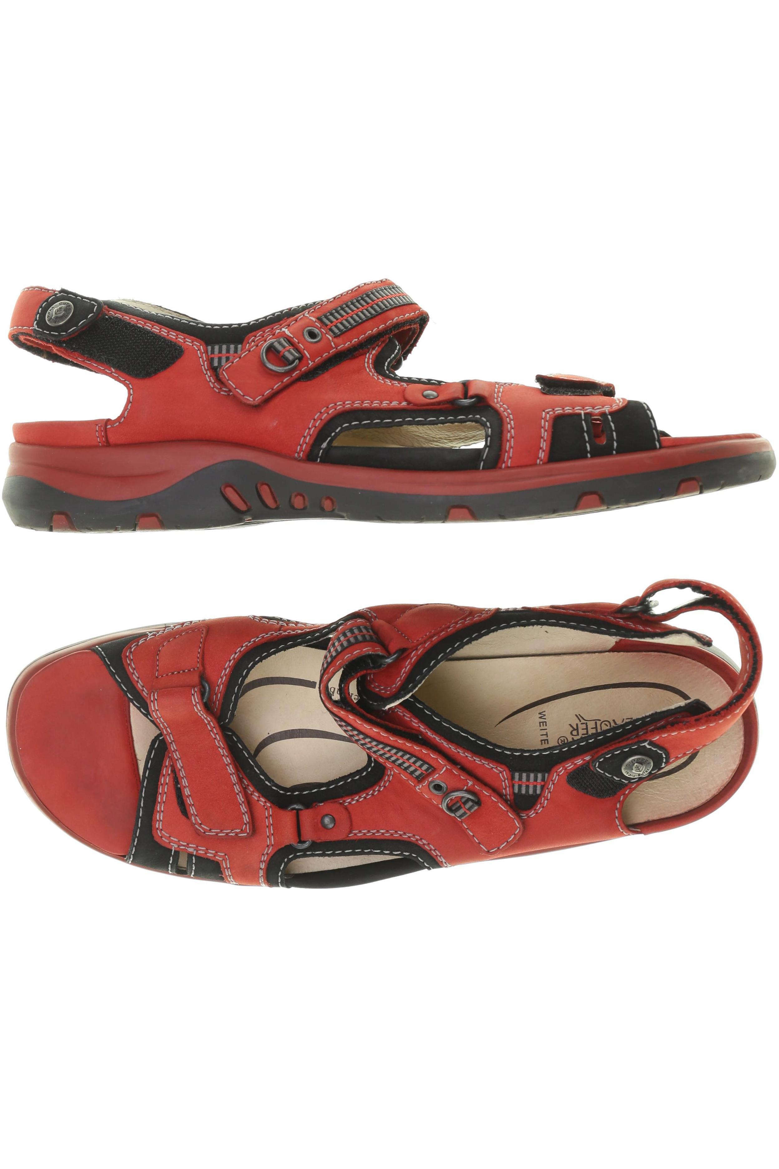 

waldläufer Damen Sandale, rot, Gr. 8.5