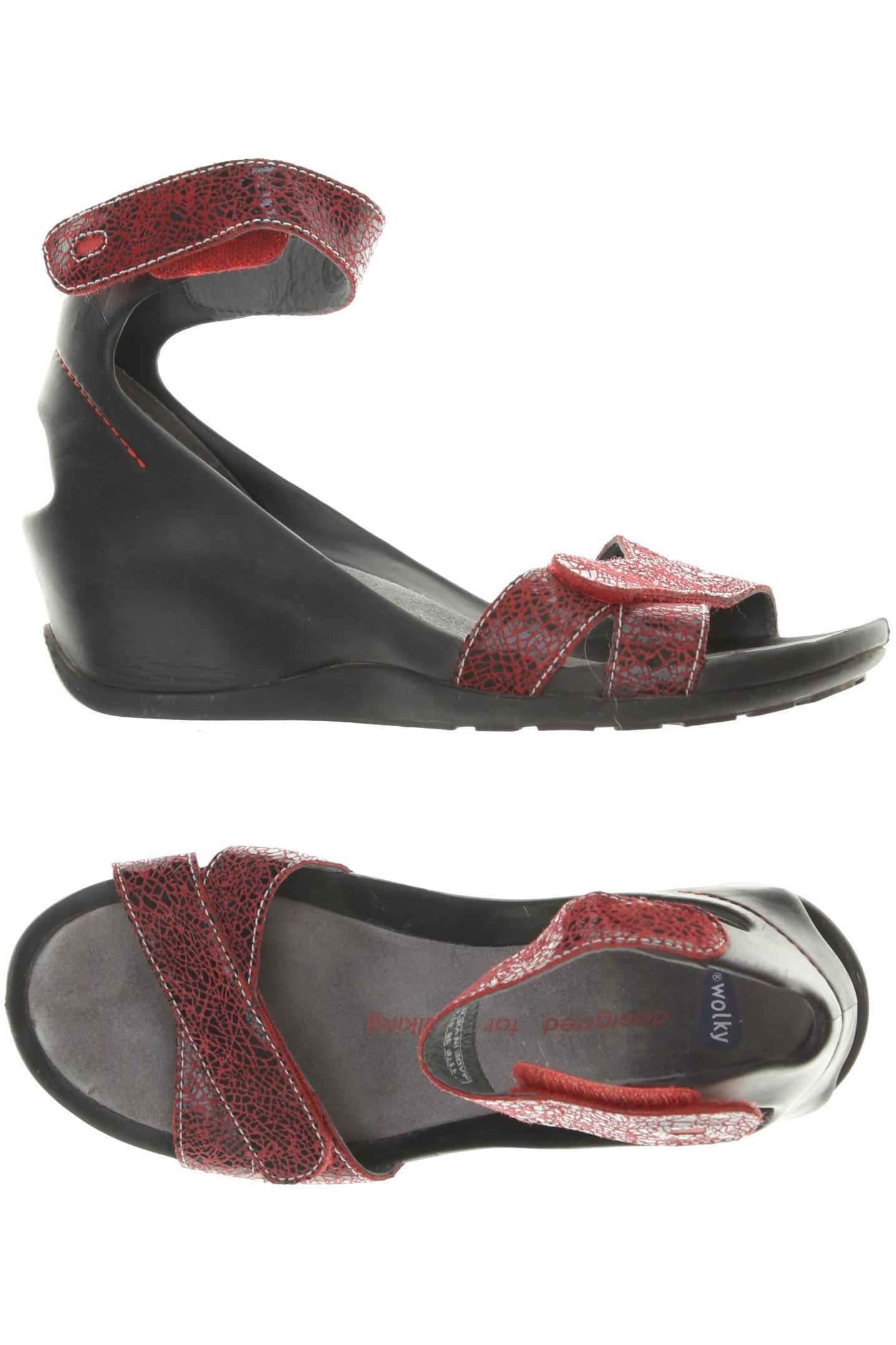 

wolky Damen Sandale, rot, Gr. 38