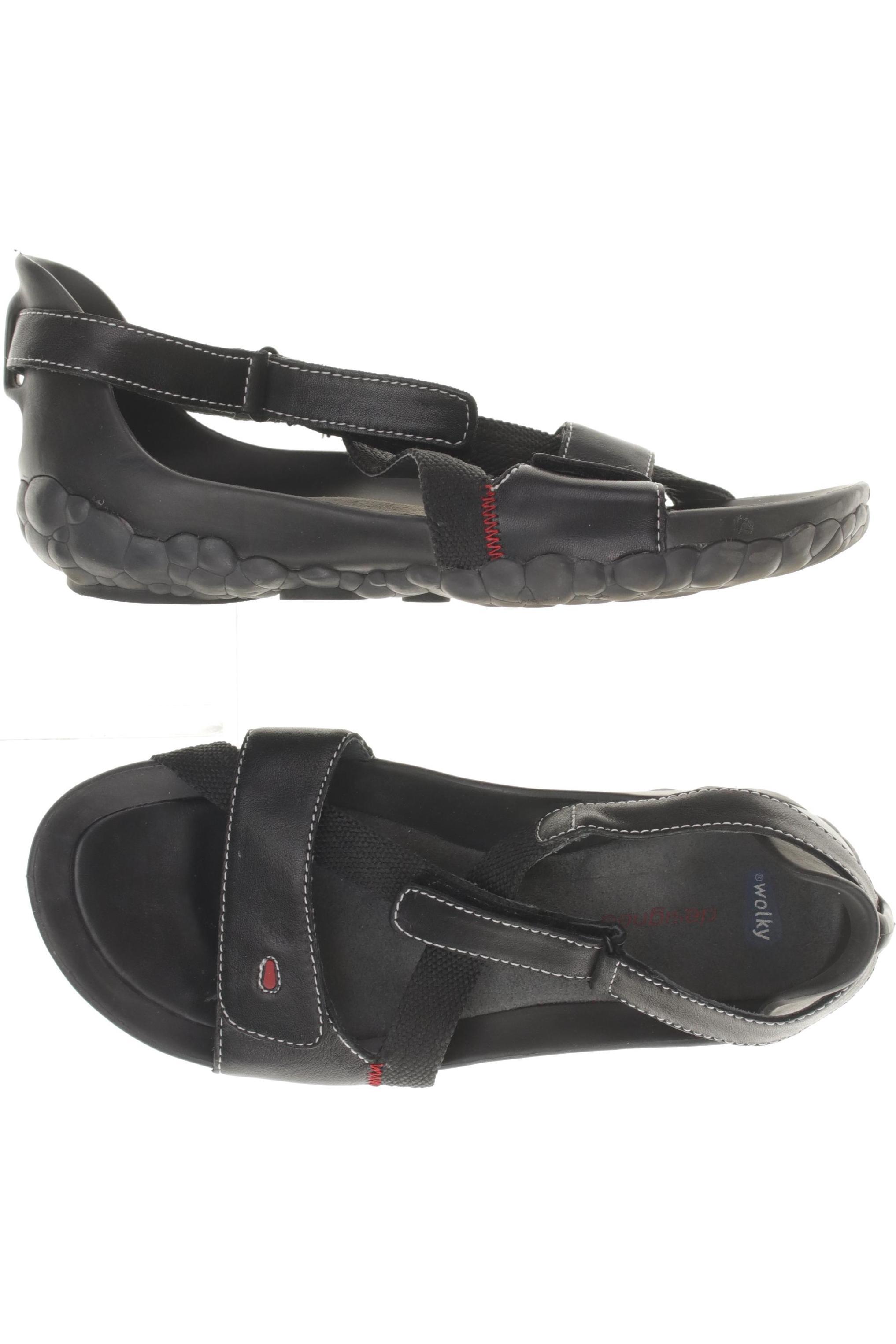 

wolky Damen Sandale, schwarz, Gr. 38
