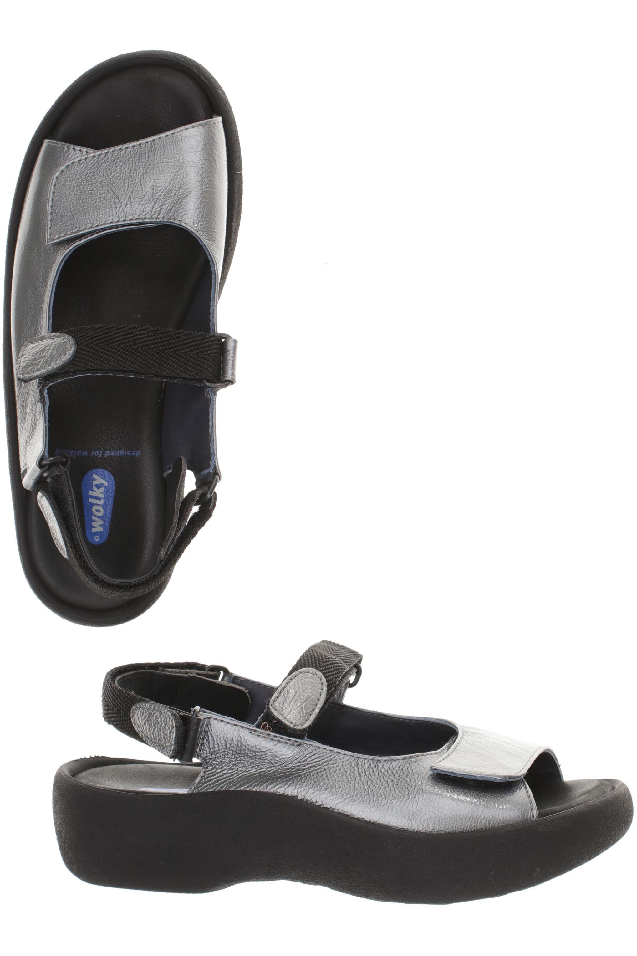 

wolky Damen Sandale, silber, Gr. 39