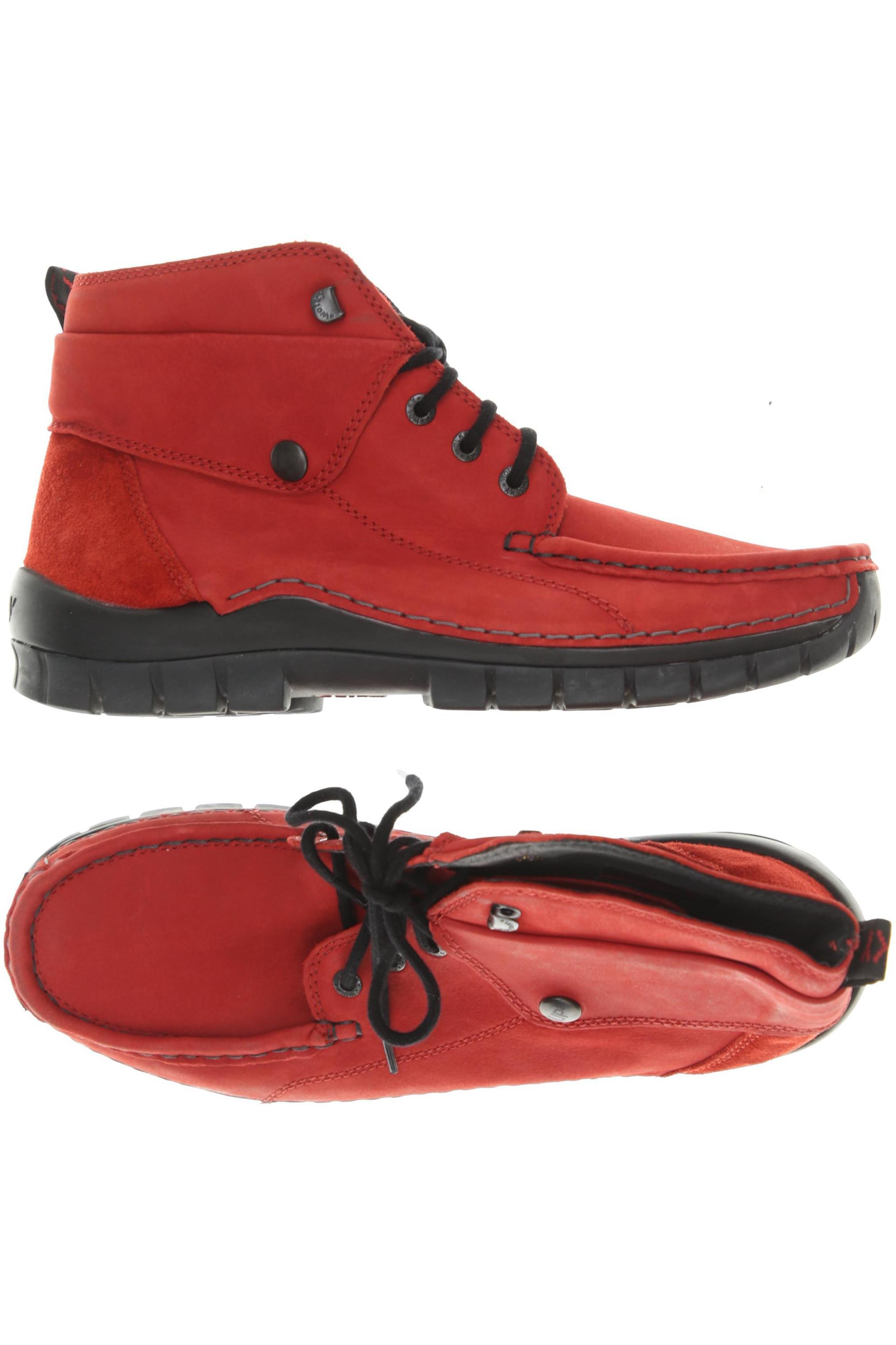 

wolky Damen Stiefelette, rot, Gr. 42