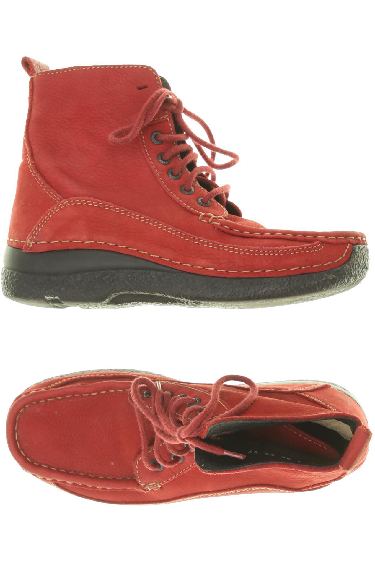 

wolky Damen Stiefelette, rot, Gr. 39
