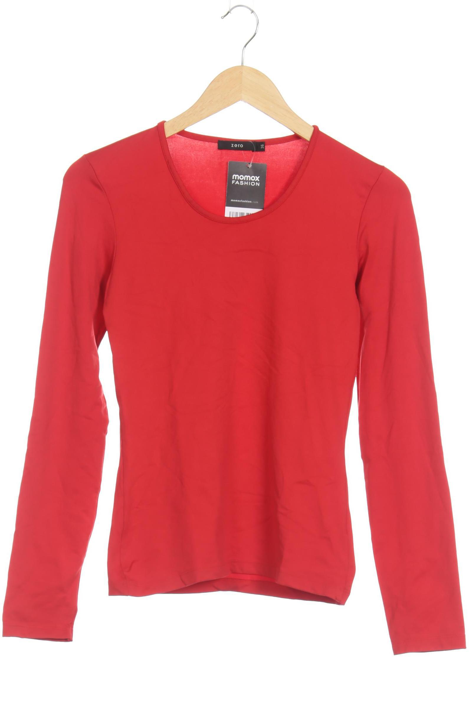 

Zero Damen Langarmshirt, rot, Gr. 36